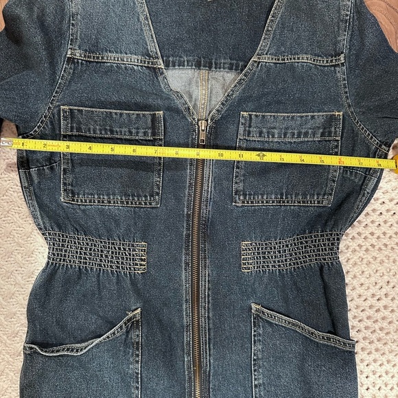 MADEWELL SMALL WOMENS Denim Jumpsuit with Front Zipper - Picture 4 of 12